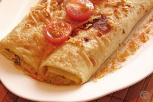 Strong Cheddar Sheese Leek Pancakes